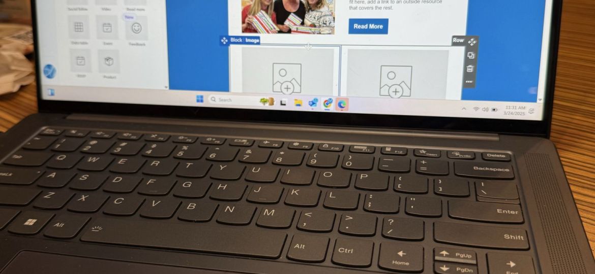 Laptop showing Marsh and Mihaly Marketing's lead generation strategies for Central Texas businesses.